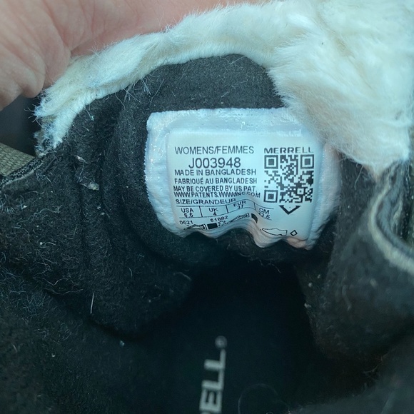 Merrell Snow Boot 6.5 Snowcreek Leather Insulated Waterproof Winter Snow Rain - Picture 9 of 10